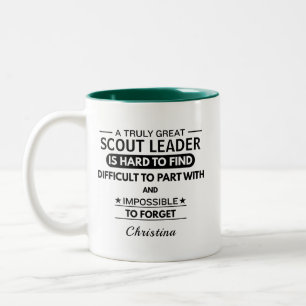 Tasse 2 Couleurs Remerciements personnalisés aux chefs scouts