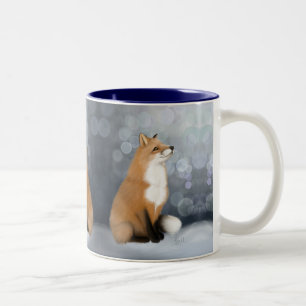 Tasse 2 Couleurs Renard à neige silencieux