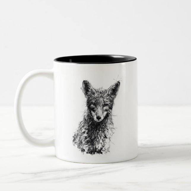 Tasse 2 Couleurs Renard juvénile (Gauche)