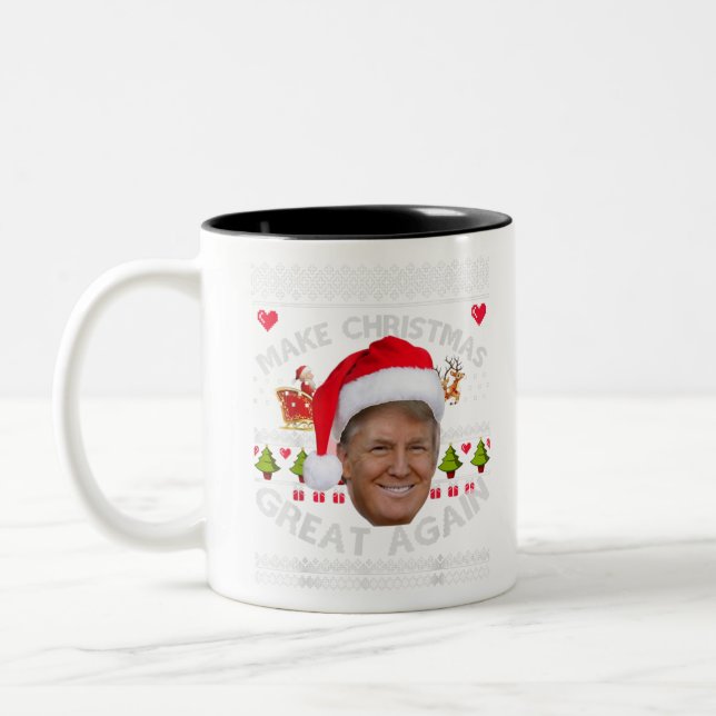 Tasse 2 Couleurs Rendre la fête de Noël à la grandeur de la fête de (Gauche)