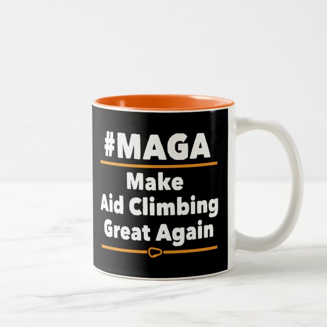 Tasse 2 Couleurs Rendre l'Escalade de l'aide plus grande (Droit)