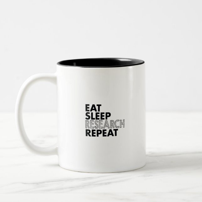 Tasse 2 Couleurs répéter la recherche sur le sommeil (Gauche)