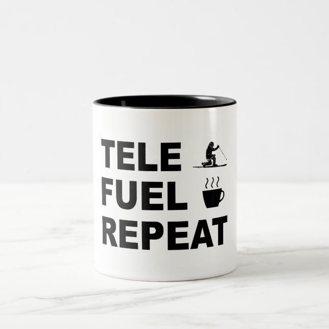 Tasse 2 Couleurs Répétition du carburant de tele (Centre)
