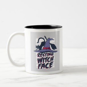Tasse 2 Couleurs Repose du visage de la sorcière