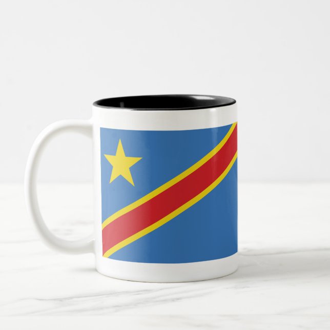 Tasse 2 Couleurs République démocratique du Congo (Gauche)