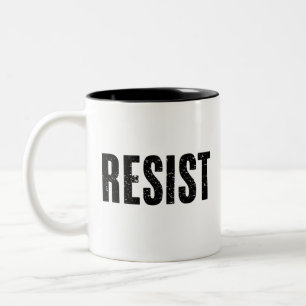 Tasse 2 Couleurs Résister à Trump Protestation anti Trump Anti Poli