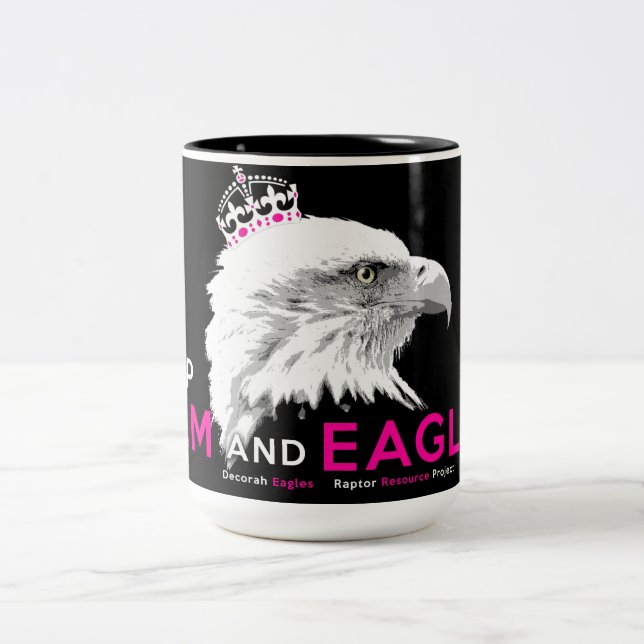 Tasse 2 Couleurs Restez calme et aigle ! (Centre)