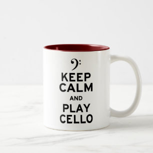 Tasse 2 Couleurs Restez calme et jouez au violon