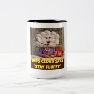Tasse 2 Couleurs Restez duveteux avec Miss Cloud