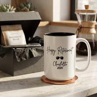 Tasse 2 Couleurs Retirement Gift – “The Adventure Begins” | Elegant