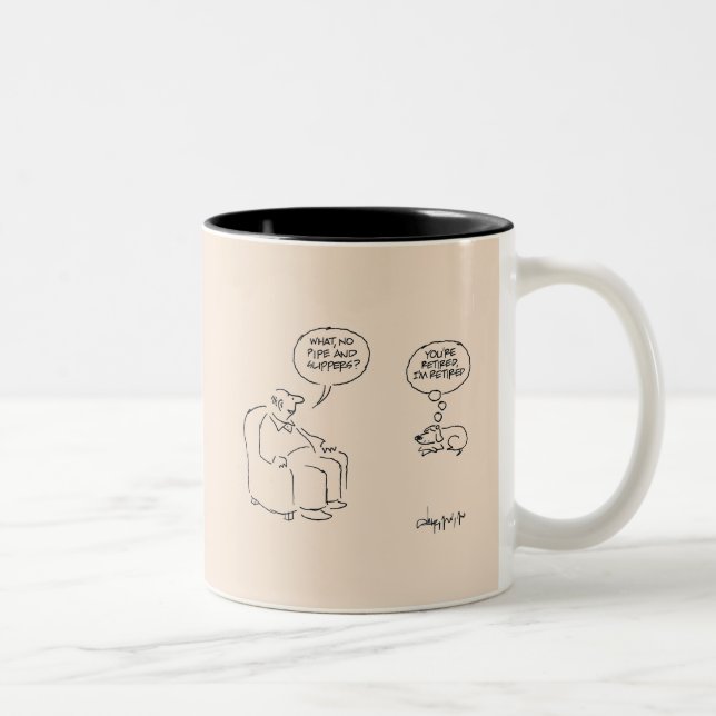 Tasse 2 Couleurs Retraité (Droit)