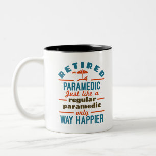 Tasse 2 Couleurs Retraité Parfait EMT Retraite Funny Happier