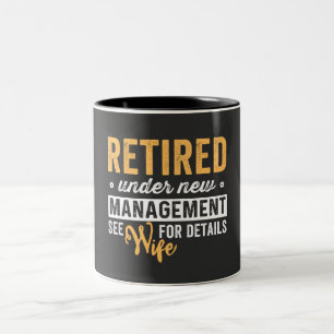 Tasse 2 Couleurs retraité sous la nouvelle direction, voir femme po