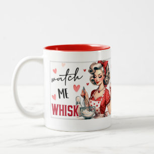 Tasse 2 Couleurs Retro Chic : Vintage Pop Art Drôle Humour Citation
