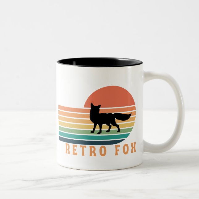 Tasse 2 Couleurs Retro Fox (Droit)