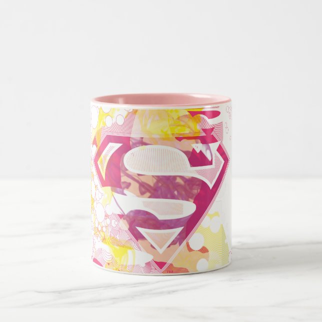 Tasse 2 Couleurs Rétro logo de Supergirl (Centre)