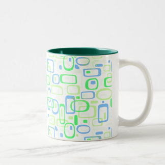 Tasse 2 Couleurs Rétro motif vert génial