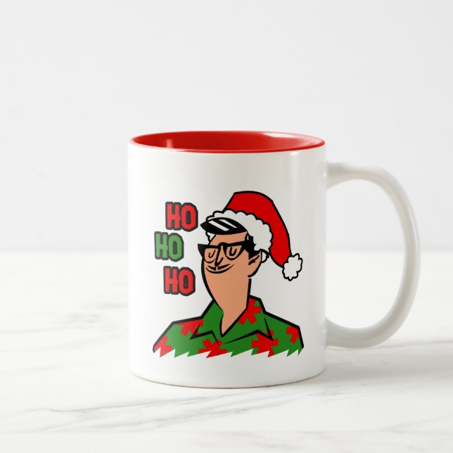 Tasse 2 Couleurs Retro Myrtle Beach Guy Noël (Droit)