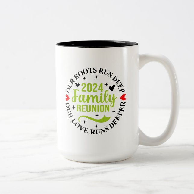 Tasse 2 Couleurs Réunion familiale 2024 (Droit)