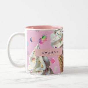Tasse 2 Couleurs Rêve de glace personnalisé et fantaisiste aux coul