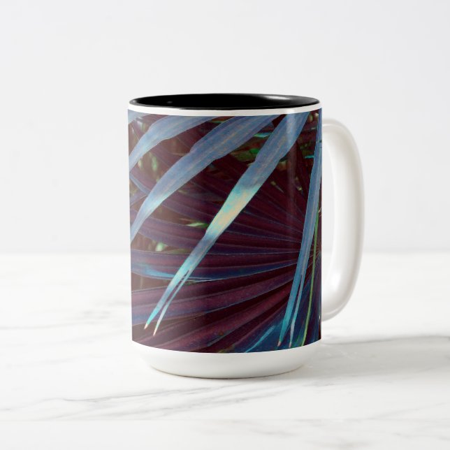 Tasse 2 Couleurs Rêve de Palmetto Bleu (Devant droit)