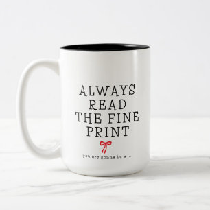 Tasse 2 Couleurs Révélation de grossesse : lisez toujours les petit