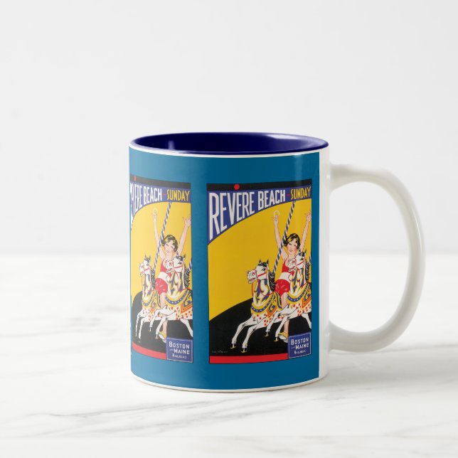 Tasse 2 Couleurs Revere Beach dimanche (Droit)