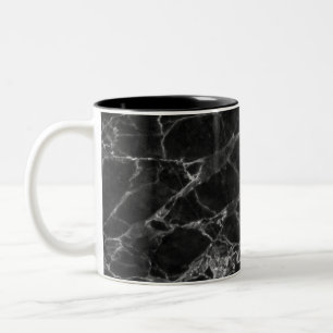 Tasse 2 Couleurs Revêtement en pierre de marbre noir