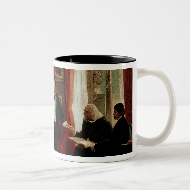 Tasse 2 Couleurs Richard Wagner avec le daught de Franz Liszt et de (Droit)