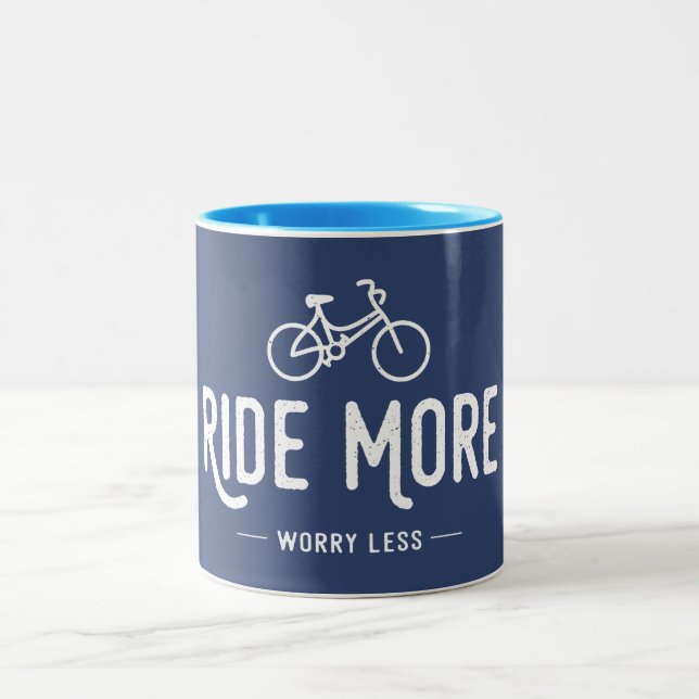 Tasse 2 Couleurs Ride Plus Inquiète Moins (Centre)