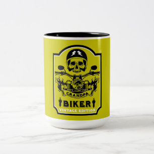 Tasse 2 Couleurs Rider moto Grandpa