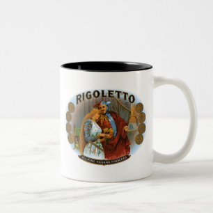 Tasse 2 Couleurs Rigoletto All Fine Havana Tobaccos Cigar Étiquett