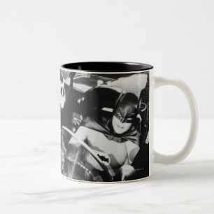 Tasse 2 Couleurs Robin et Batman en Batmobile