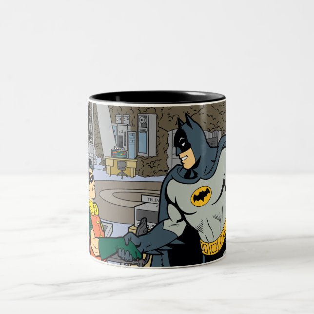 Tasse 2 Couleurs Robin Et Batman Handshake (Centre)