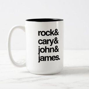 Tasse 2 Couleurs Rock Cary John et James