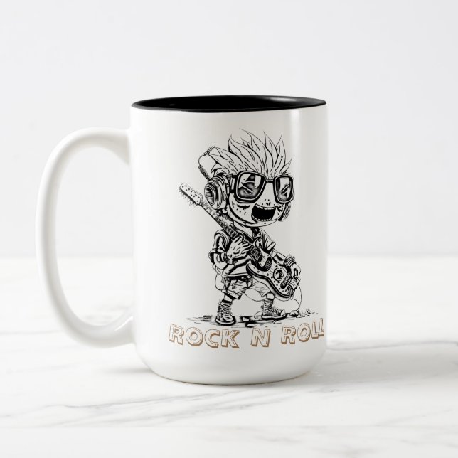 TASSE 2 COULEURS ROCK N ROLL - CREATIVE (Gauche)