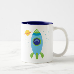 Tasse 2 Couleurs Rocket Retro