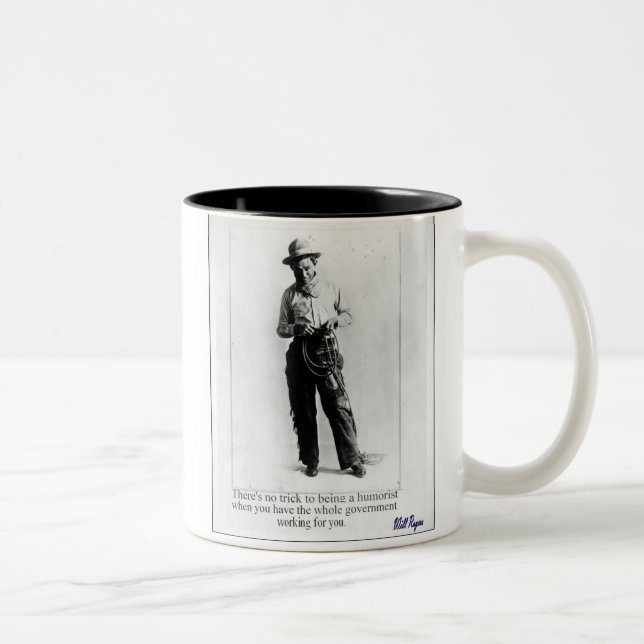 Tasse 2 Couleurs "Rogers - humoriste " (Droit)