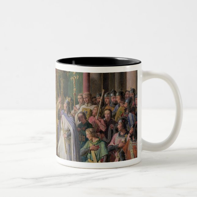 Tasse 2 Couleurs Roi de Philip Augustus de la France prenant (Droit)