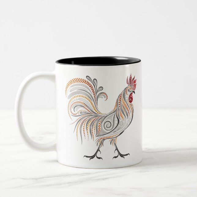 Tasse 2 Couleurs Rooster de Boho (Gauche)