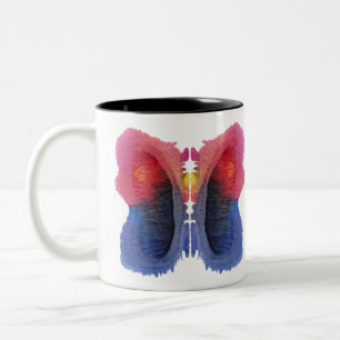 Tasse 2 Couleurs Rorschach Inkblot Test Art Amusant