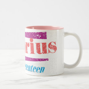 Tasse 2 Couleurs Rose de Verseau