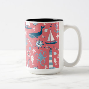 Tasse 2 Couleurs Rose marin