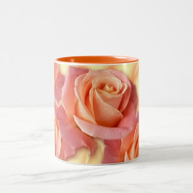 Tasse 2 Couleurs Roses roses et de corail (Centre)