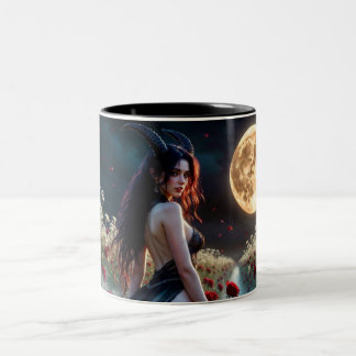 Tasse 2 Couleurs Roses sous la lumière de la lune