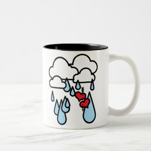 Tasse 2 Couleurs Rothenhagen "pleuvant des coeurs "