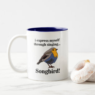Tasse 2 Couleurs Rouge-gorge chanteur
