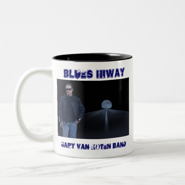 Tasse 2 Couleurs Route 1 de bleus (Gauche)