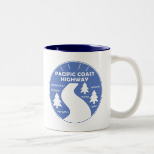 Tasse 2 Couleurs Route de la côte Pacifique
