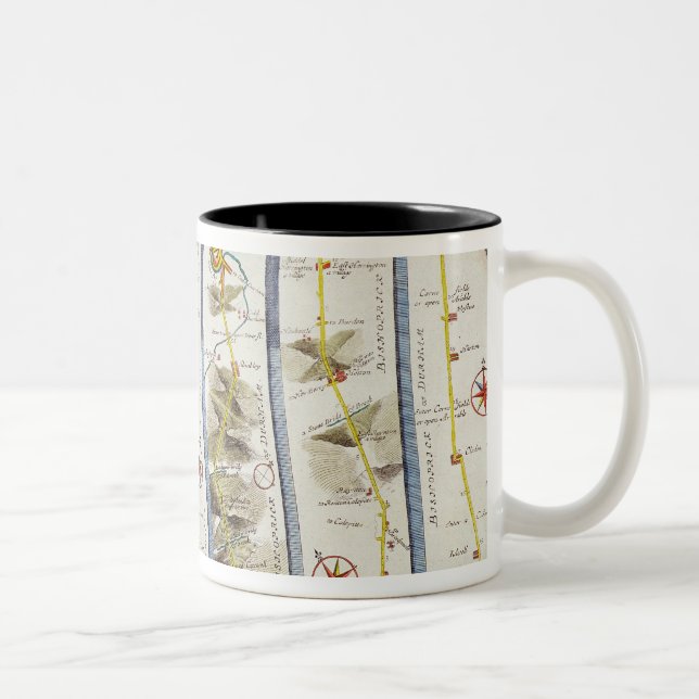 Tasse 2 Couleurs Route de Whitby vers Durham (Droit)